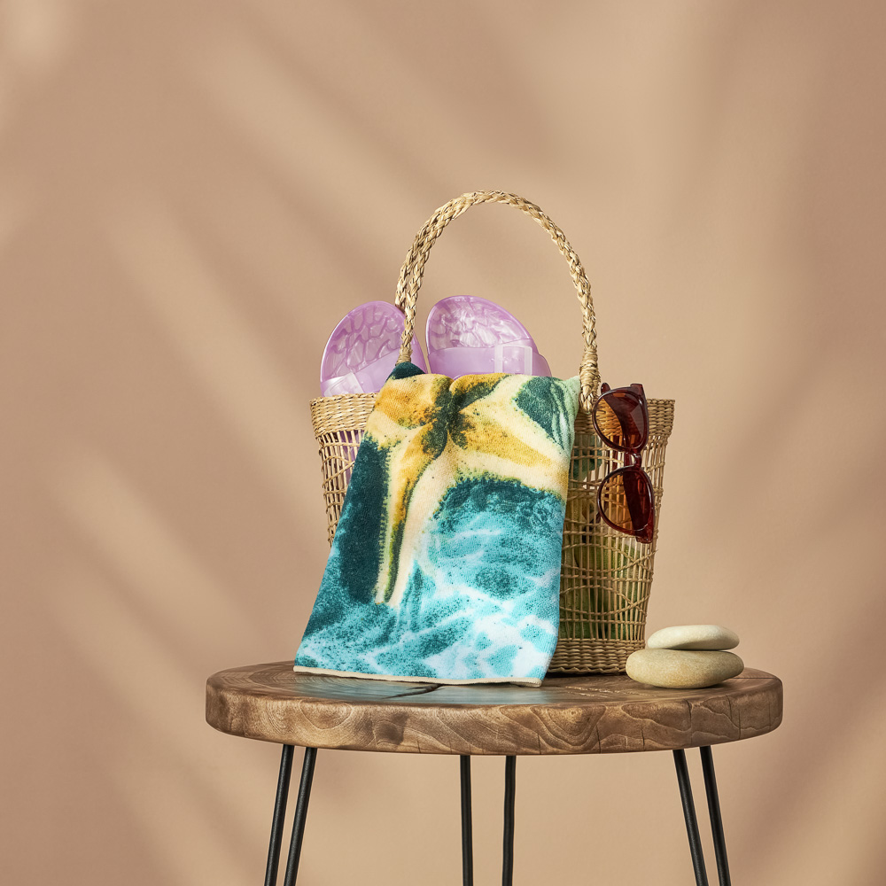 PROVANCE Саммер Полотенце пляжное 70х140см, 100% полиэстер, ракушки, арт.№ 496-042