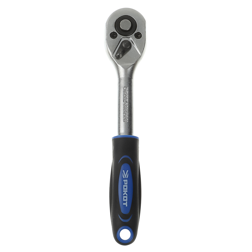 РОКОТ Набор профессионального инструмента, 12 предметов, 1/4" (головки и трещотка), арт.№ 689-010