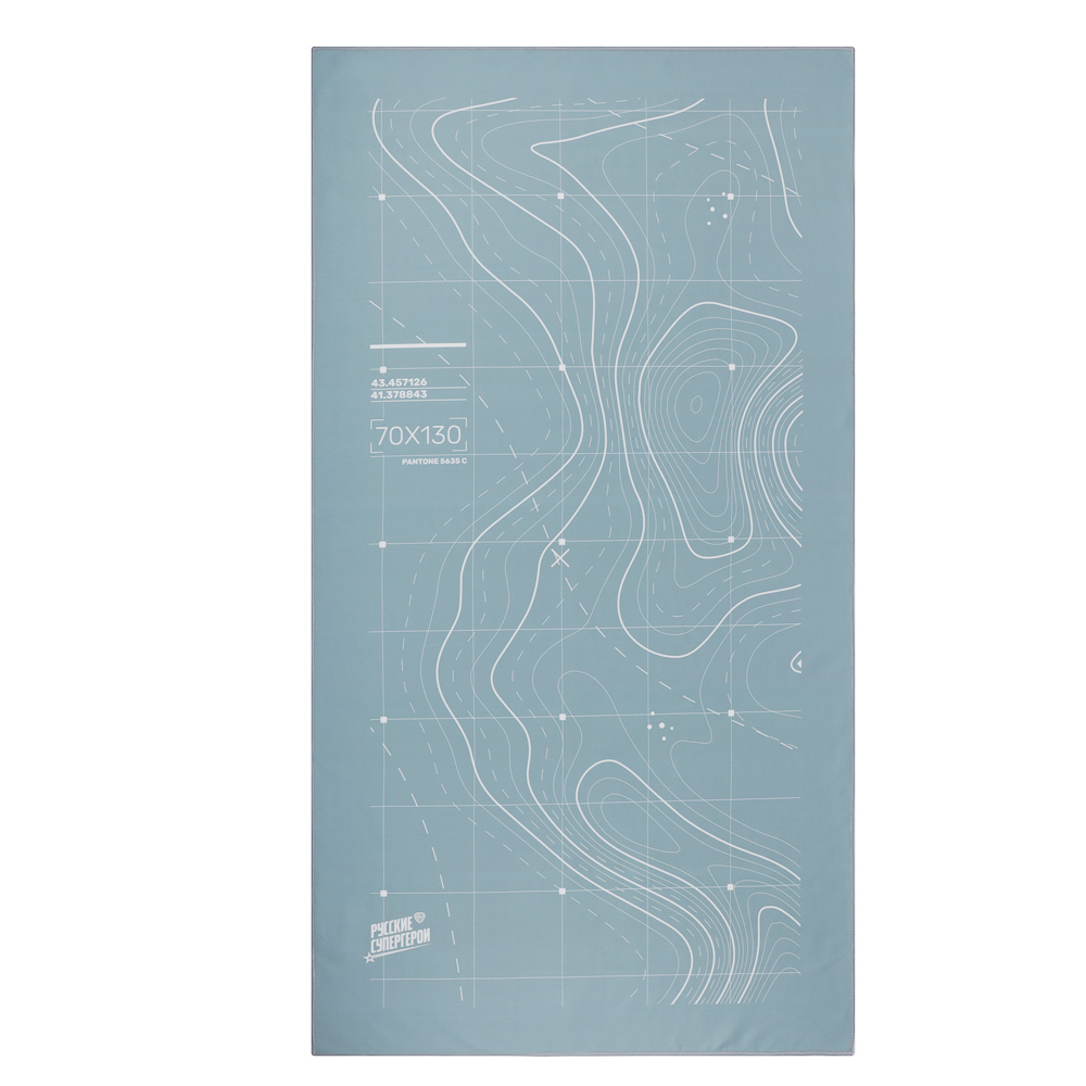 BY РУССКИЕ СУПЕРГЕРОИ Полотенце быстросохнущее из микрофибры, 70х130см, 100% полиэстер, 3 дизайна, арт.№ 484-217