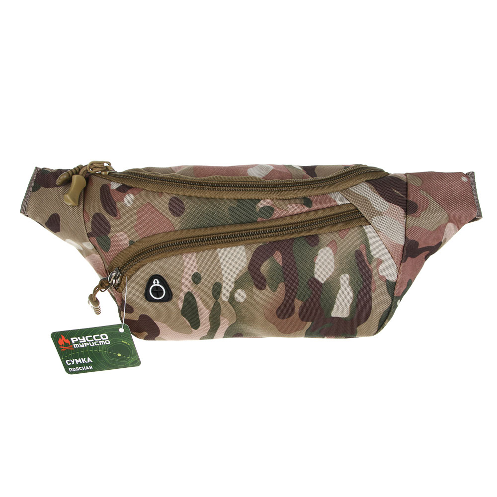 РУССО ТУРИСТО Сумка поясная путешественник, 33x13x3см, полиэстер, арт.№ 118-235