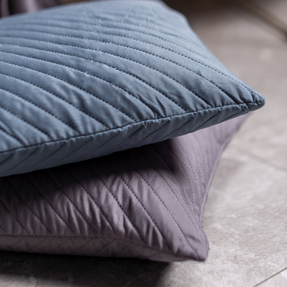 PROVANCE Наволочка декоративная стеганая 40х40см, 100% полиэстер, 4 цвета, арт.№ 497-041