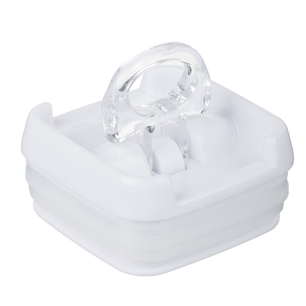 Банка для сыпучих продуктов, тм VETTA, Миндаль, 450мл квадратная, пластик, арт.№ 861-527