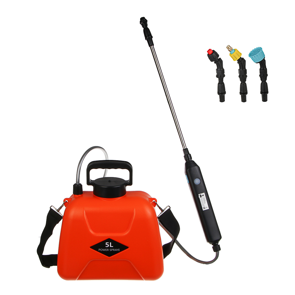 Опрыскиватель аккумуляторный тм INBLOOM, 5л, 3 насадки, type-c, АБС, ПНД, арт.№ 166-062