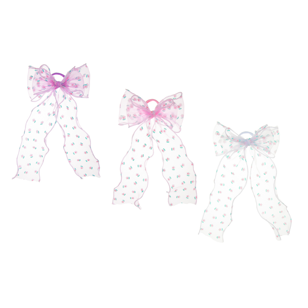 ЮНИLOOK Резинка для волос детская, d4см, длина 25см, полиэстер, 3 цвета #2, арт.№ 322-293