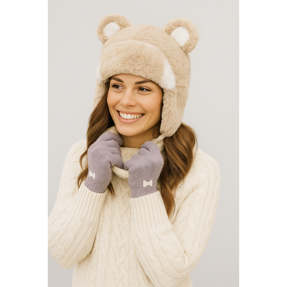 GALANTE Шапка-ушанка, р.56, 100% полиэфирное волокно, цвета в ас-те, ОЗ25-17, арт.№ 314-988