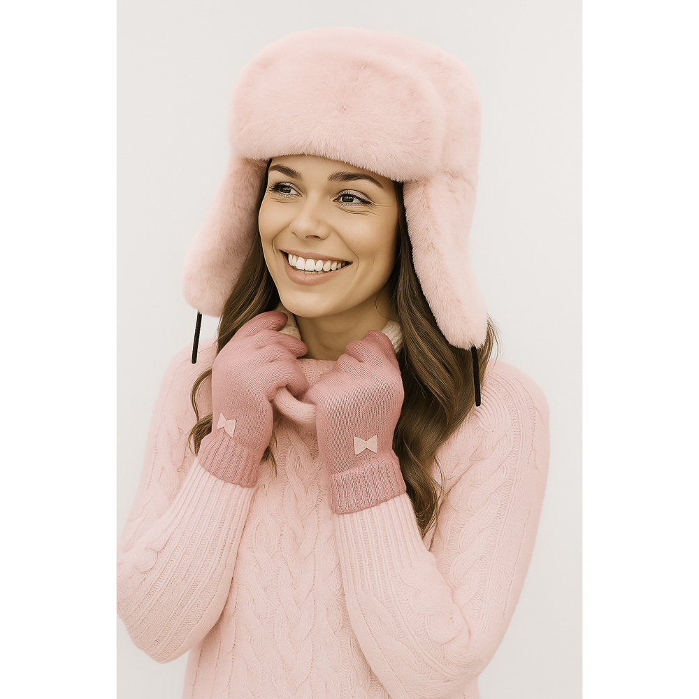 GALANTE Шапка-ушанка женская из экомеха, р.56, 100% полиэстер, цвета в ас-те, ОЗ25-18, арт.№ 314-989