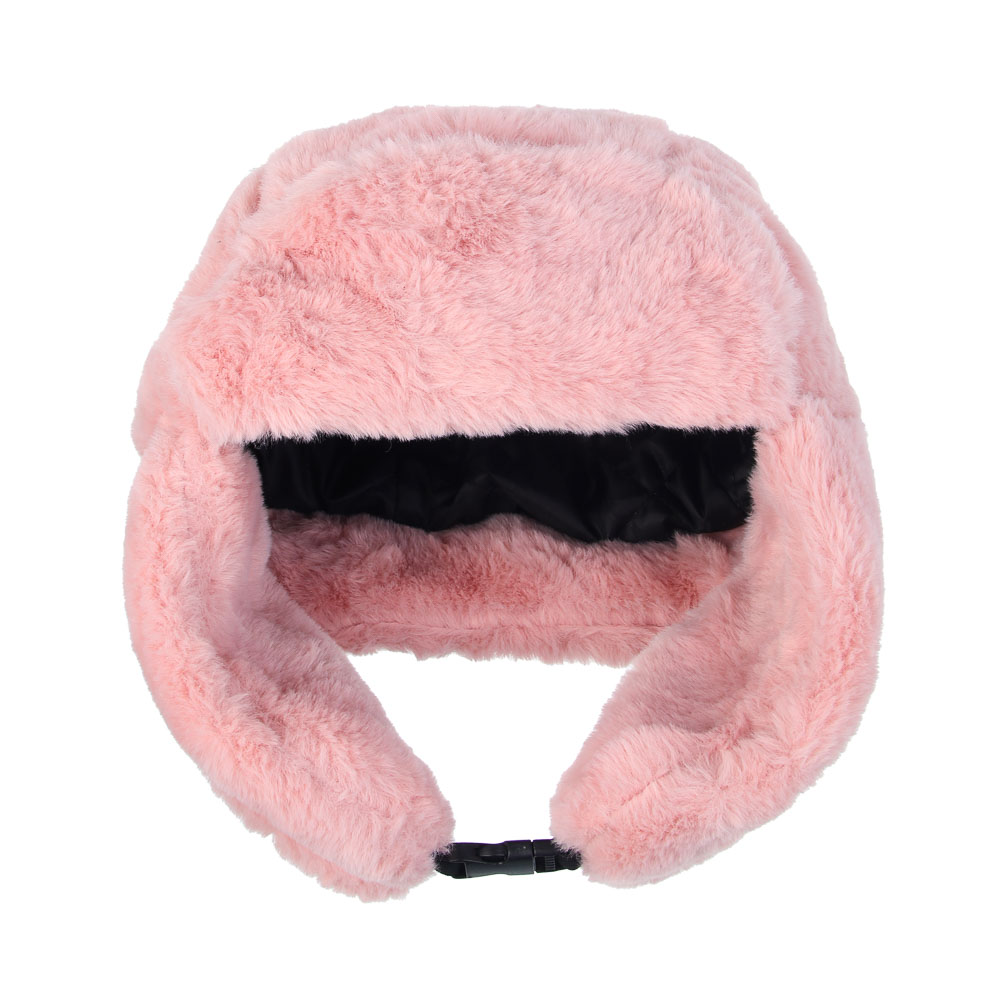 GALANTE Шапка-ушанка женская из экомеха, р.56, 100% полиэстер, цвета в ас-те, ОЗ25-18, арт.№ 314-989