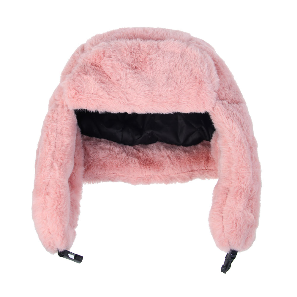 GALANTE Шапка-ушанка женская из экомеха, р.56, 100% полиэстер, цвета в ас-те, ОЗ25-18, арт.№ 314-989