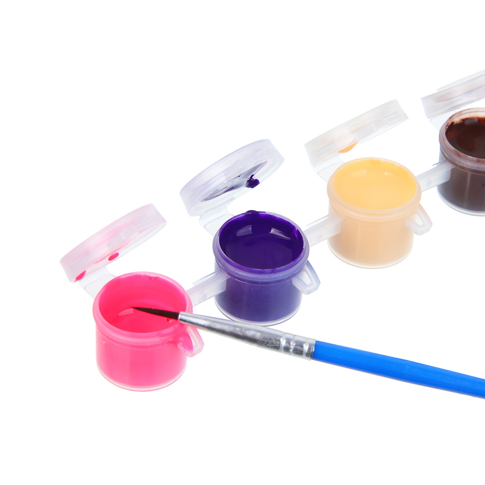 Набор для творчества "Раскрась единорога", ХОББИХИТ, PVC, акрил, арт.№ 284-326