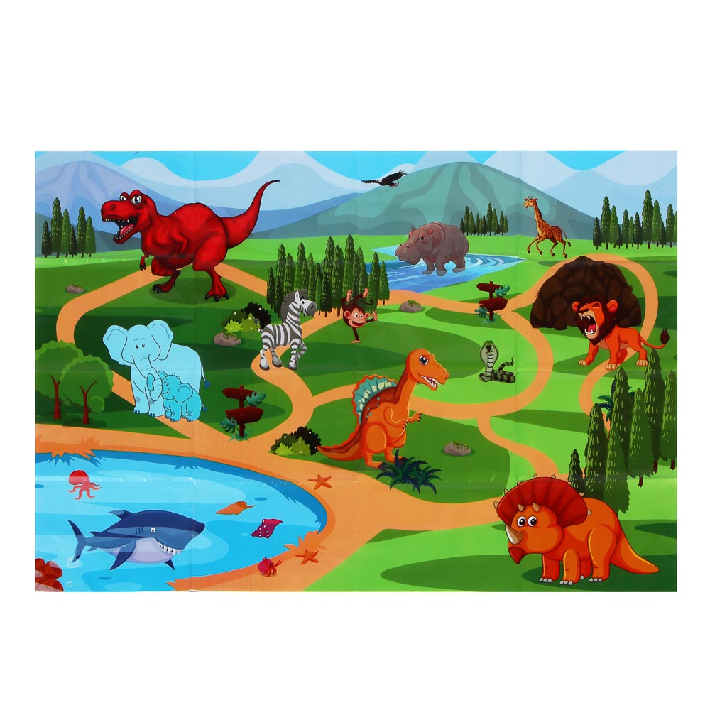 ИГРОЛЕНД Набор для творчества "Диномир", ABS, PVC, акрил, 22,8х17,5х17,5см, арт.№ 284-328