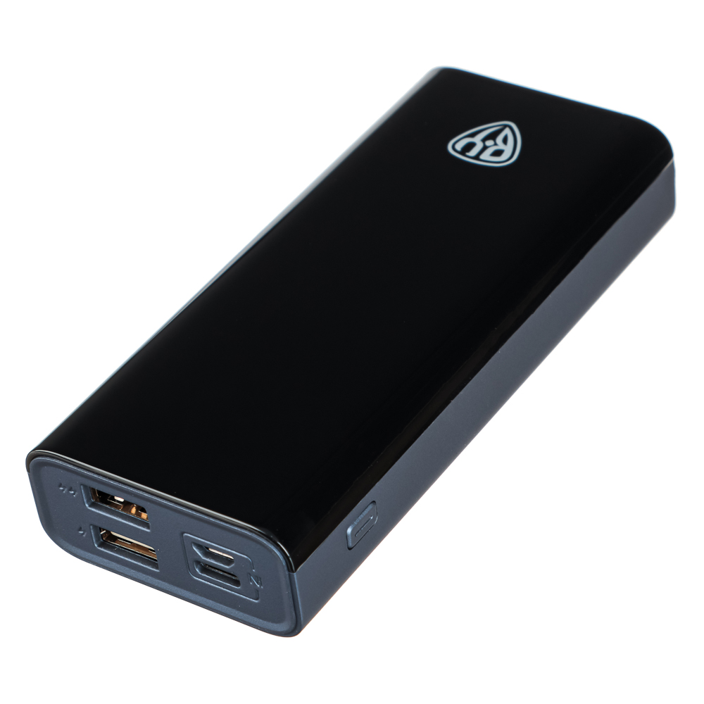 Аккумулятор мобильный BY 8000мАч, 2xUSB, 2А, дисплей, прорезиненный, синий, арт.№ 031-033