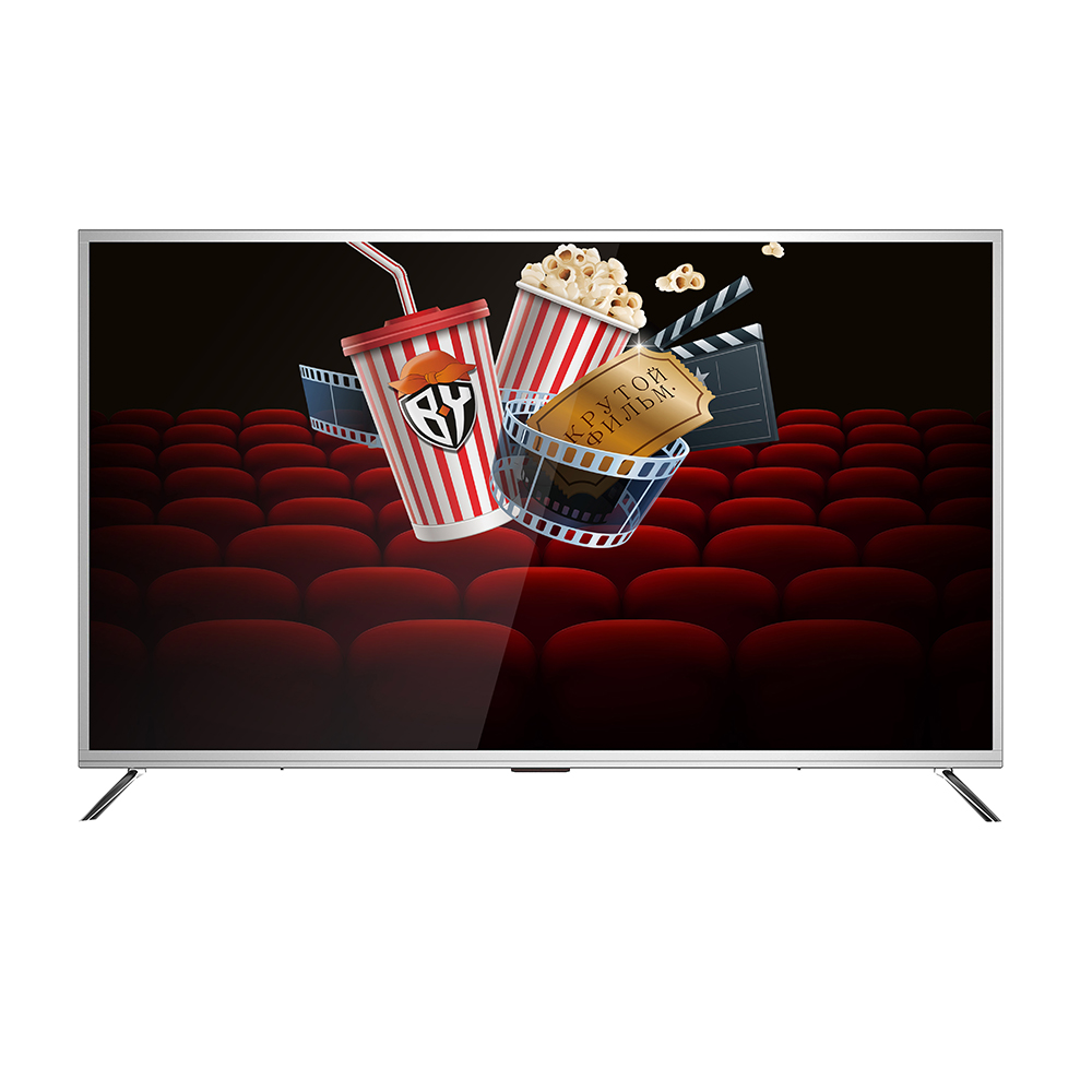 LEBEN ЖК-телевизор, диагональ 55" (140см), UHD Smart, алюминий модель LE-LED55US282TS2, арт.№ 282-098