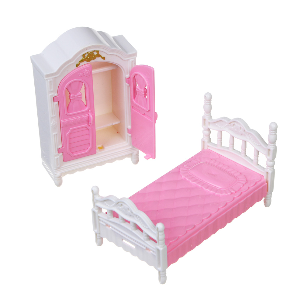 ИГРОЛЕНД Мебель для куклы, ABS, картон, 23х7х30,5 см, 3 вида, арт.№ 278-139