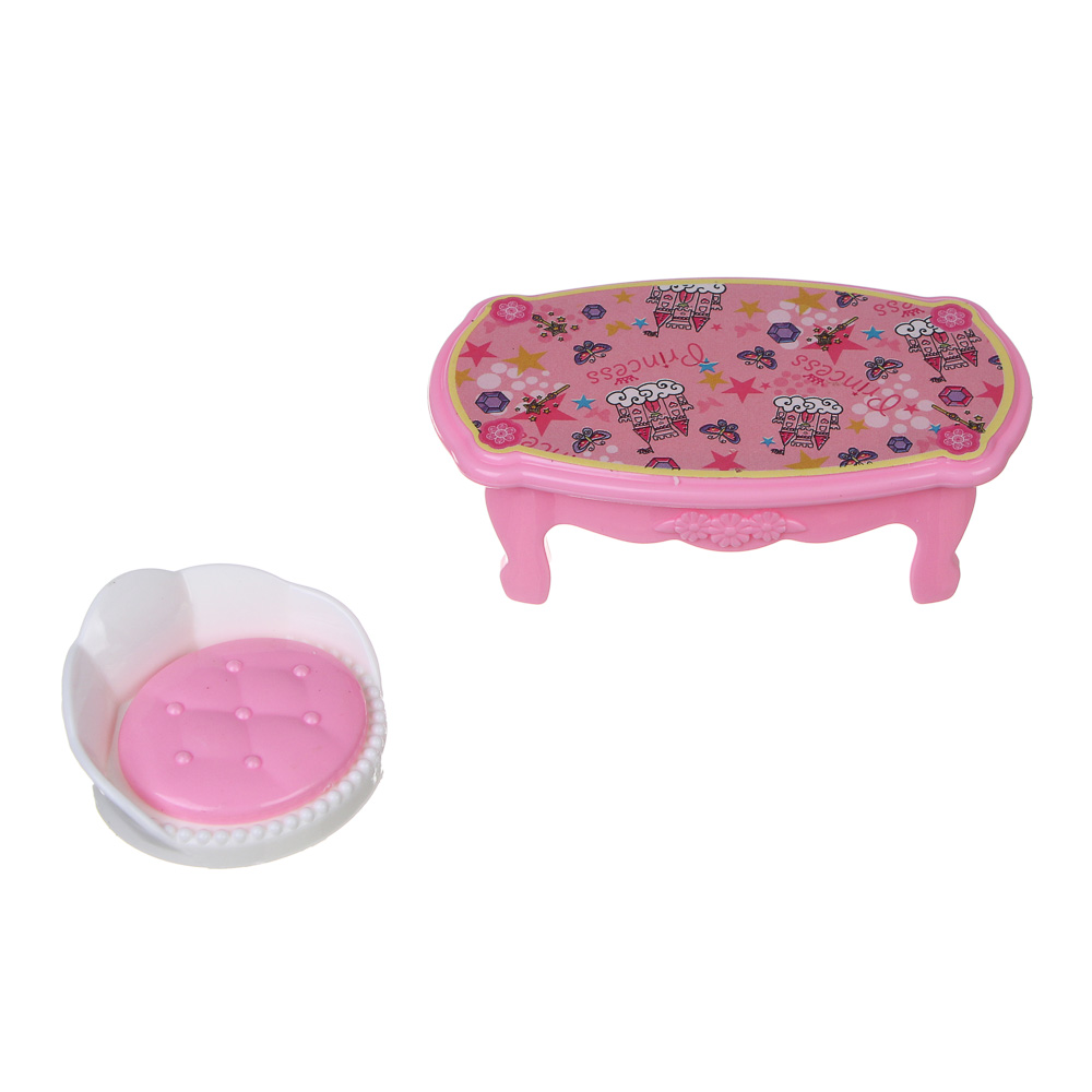 ИГРОЛЕНД Мебель для куклы, ABS, картон, 23х7х30,5 см, 3 вида, арт.№ 278-139