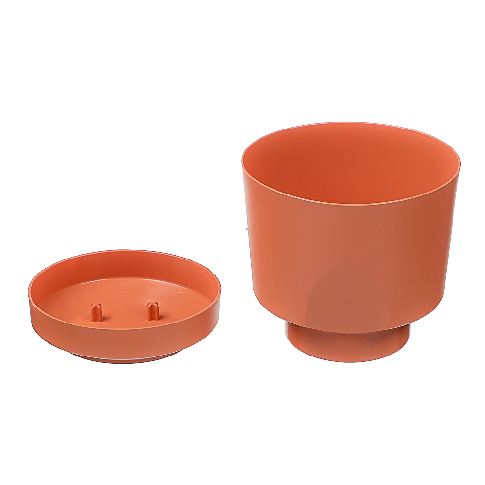 Кашпо Тренд 0,8л, d12см, h11см карамельный пластик, арт.№ 164-380