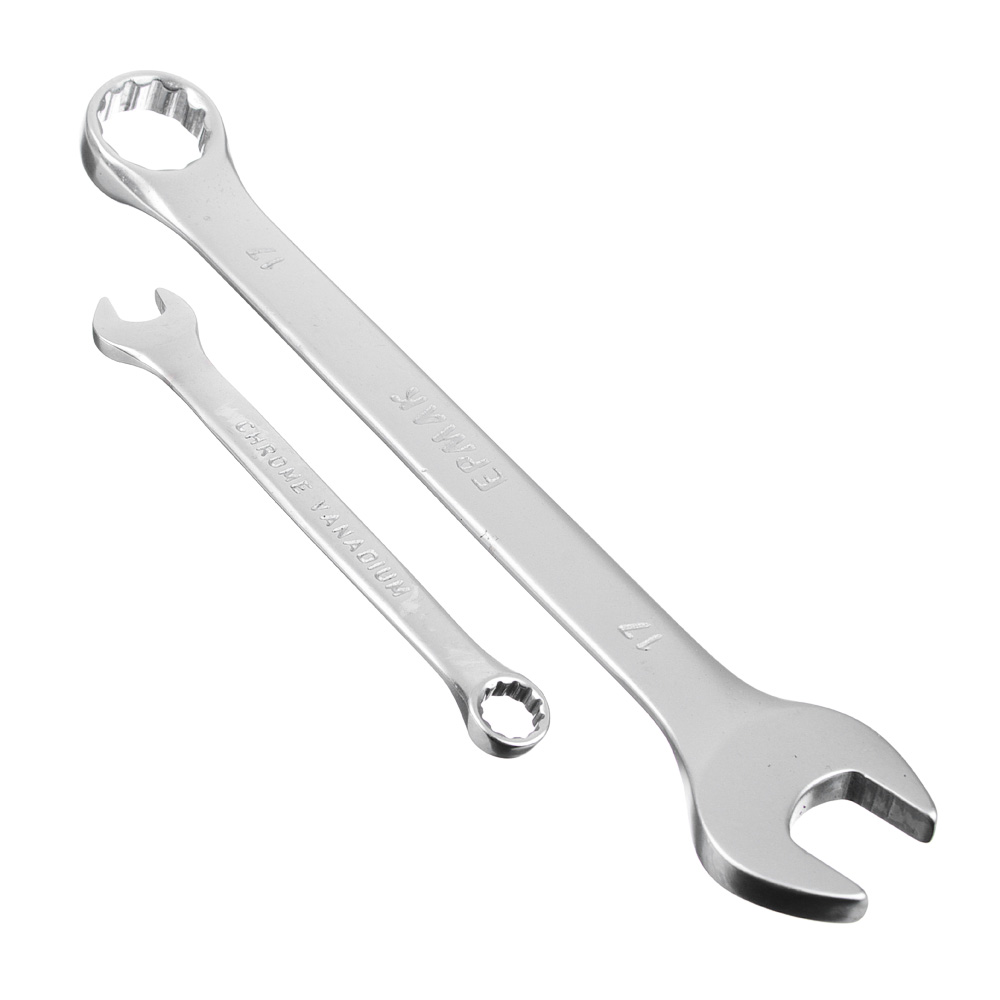 ЕРМАК Набор ключей рожково-накидных, 6 предм. 8-17мм, матовые CRV, пластик холдер, арт.№ 736-048