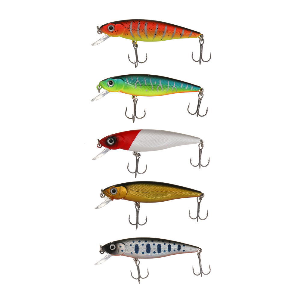 Воблер "Эктив Минноу" тм AZOR FISHING, F, 8,0гр, 85мм, 0,0-1,5м, 5 цветов, арт.№ 145-183