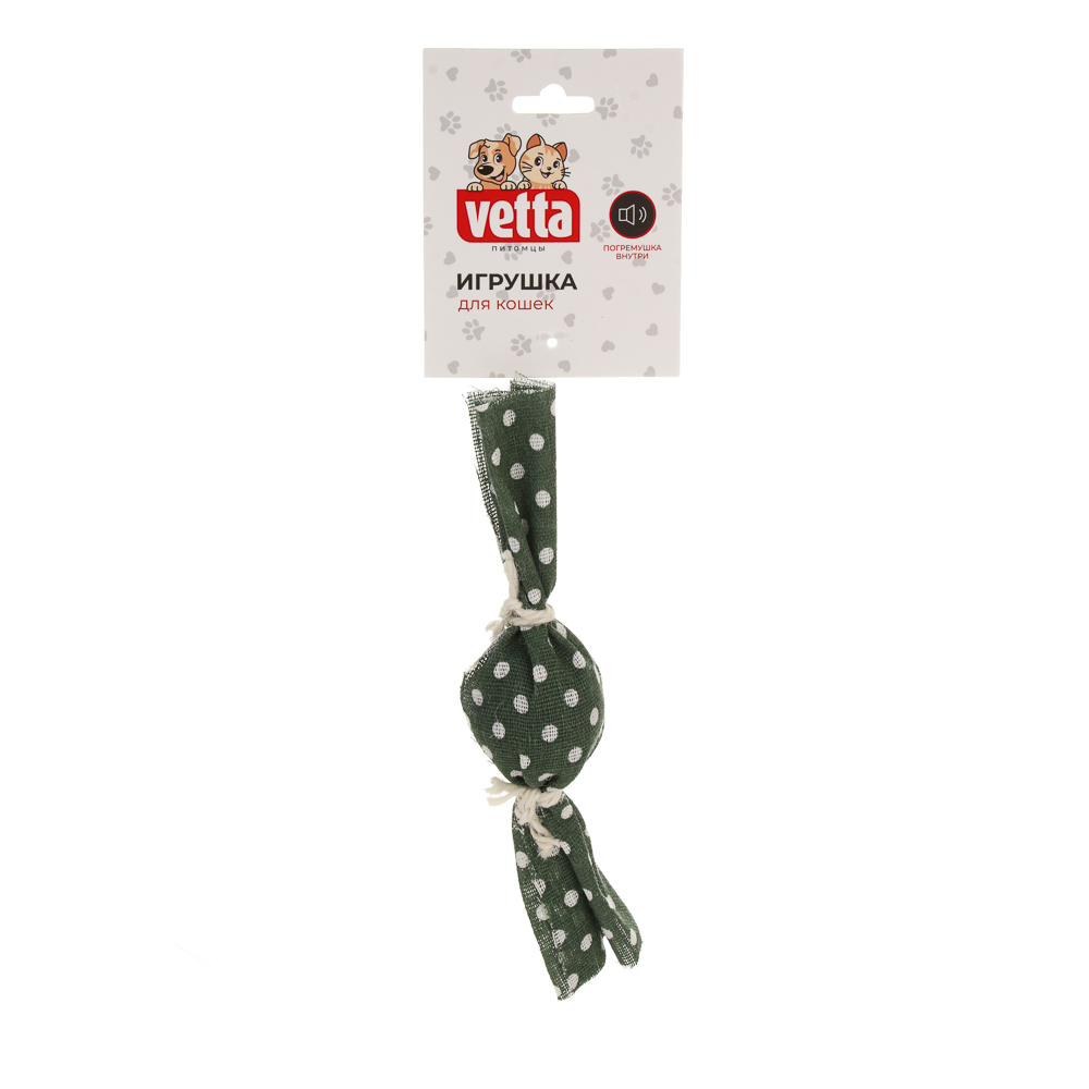 Игрушка для кошек VETTA, конфета, ПЭ, пластик, 17 см, арт.№ 273-605
