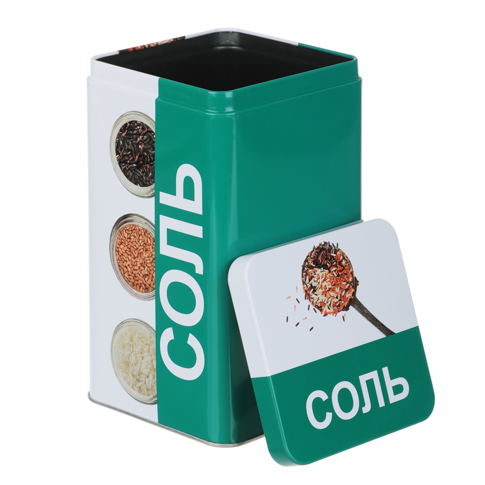 Банка для соли 17x10x10см, жесть, арт.№ 828-343