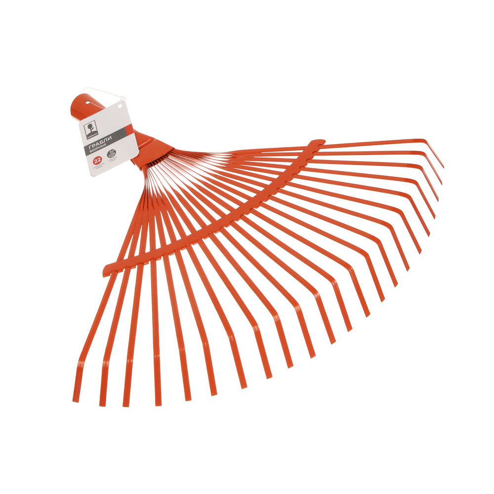 INBLOOM Грабли веерные, 22 зуба, 35х38см, окрашенная сталь, арт.№ 187-006