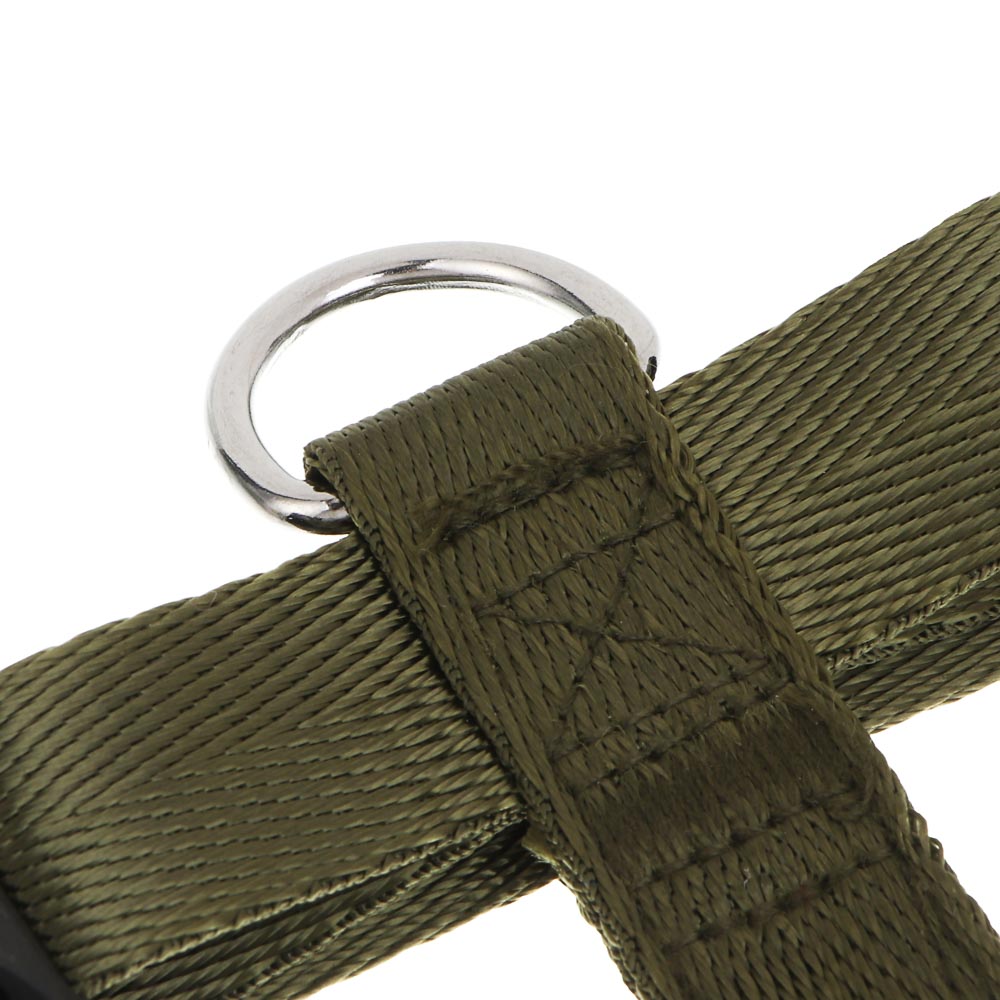 Шлейка для животных тм VETTA, нейлон, хаки/беж, обхват шеи 40-64см, обхват груди 50-74см, размер L, арт.№ 273-583