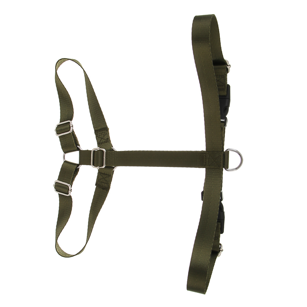 Шлейка для животных тм VETTA, нейлон, хаки/беж, обхват шеи 40-64см, обхват груди 50-74см, размер L, арт.№ 273-583