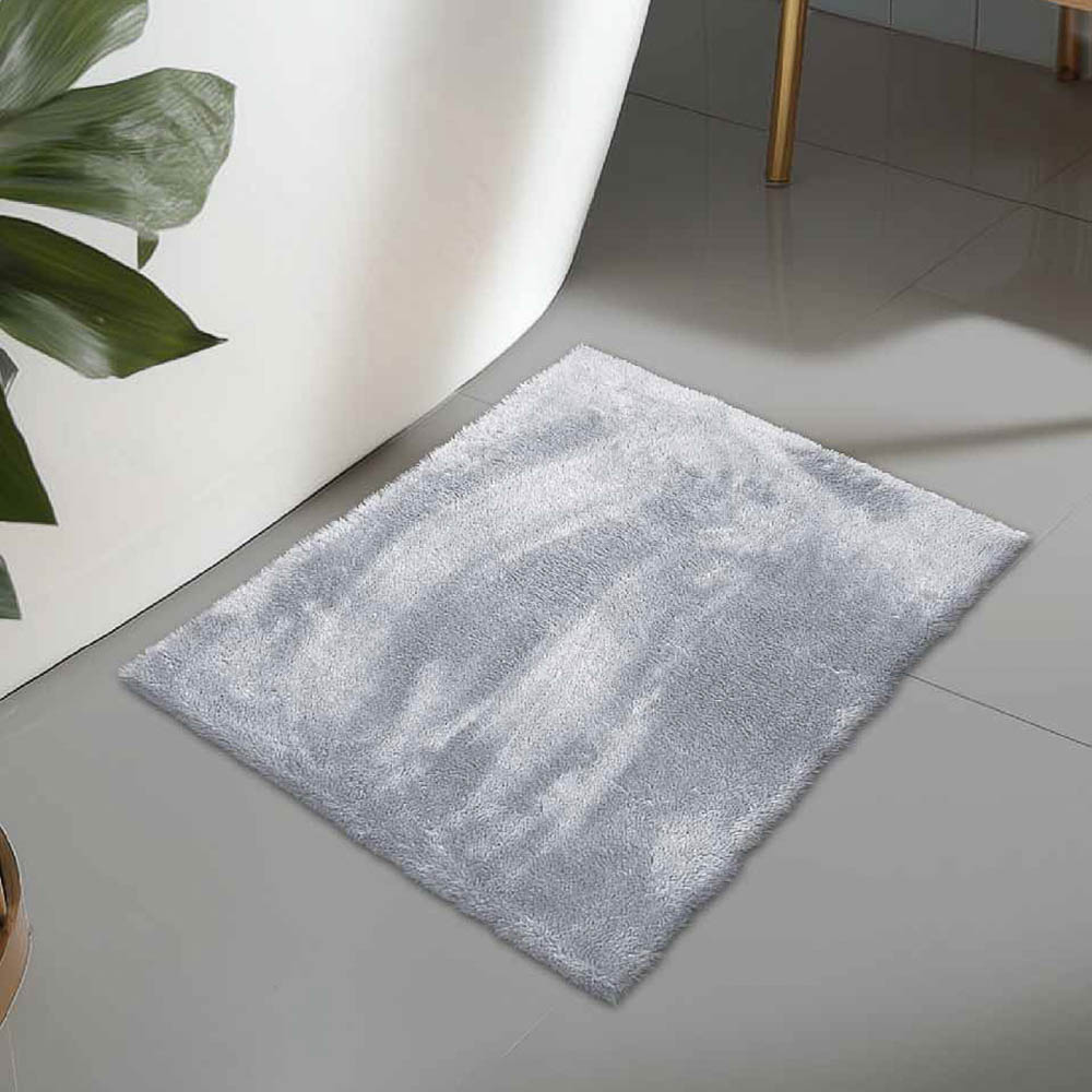 Коврик плюшевый 50х80 серый 02, арт.№ 462-845