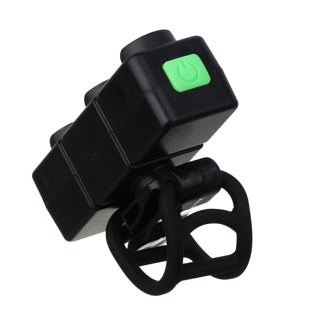 SILAPRO Фонарь задний 6.5х2.5см, 3LED, 7 реж., ABS, USB, арт.№ 195-008