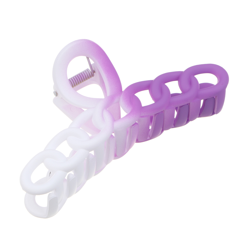 ЮНИLOOK Краб для волос, 11 см, пластик, лавандовый, арт.№ 321-442