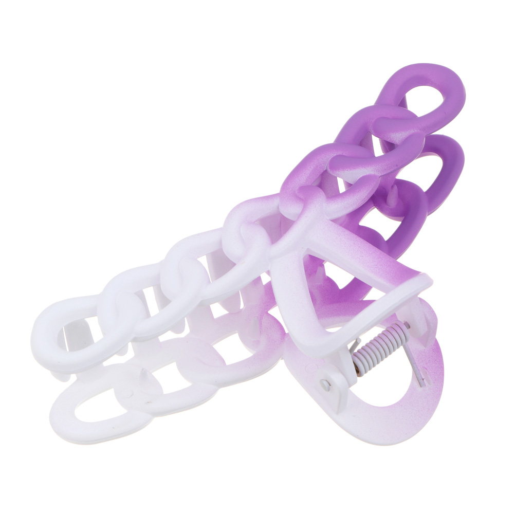 ЮНИLOOK Краб для волос, 11 см, пластик, лавандовый, арт.№ 321-442