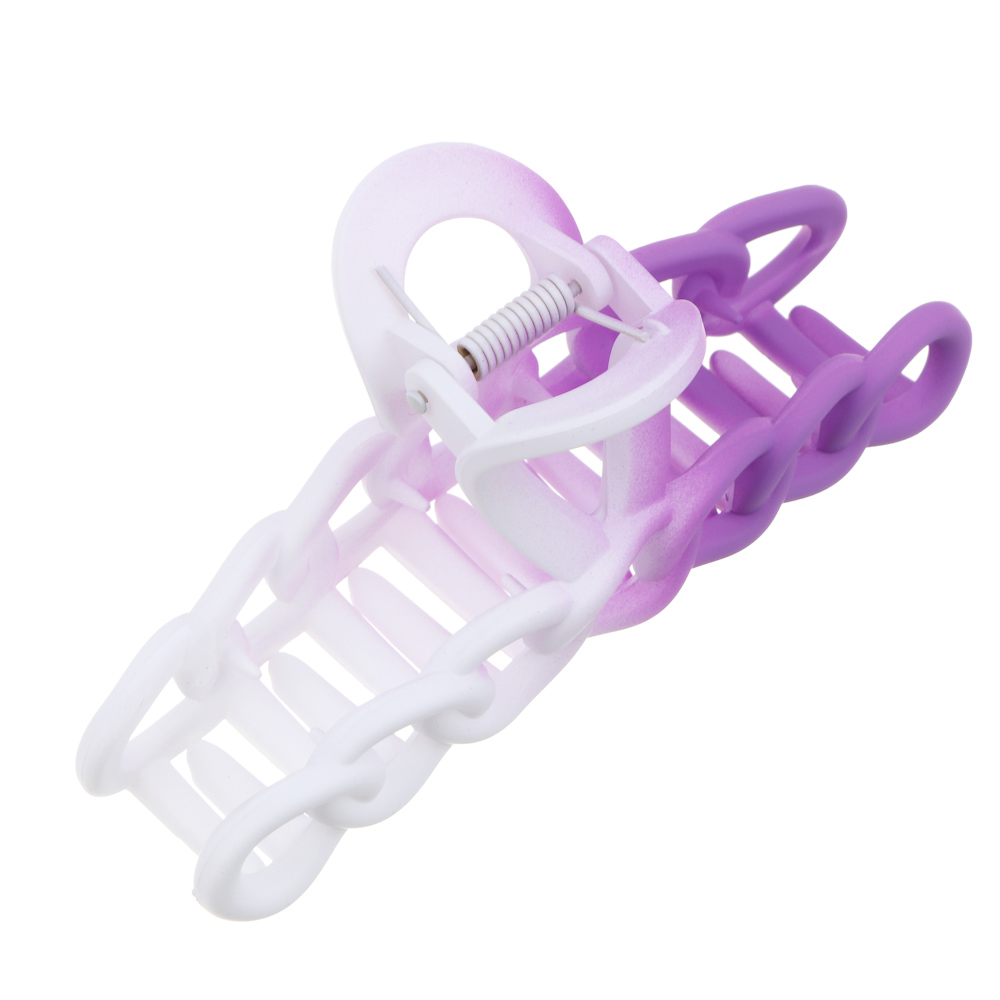 ЮНИLOOK Краб для волос, 11 см, пластик, лавандовый, арт.№ 321-442