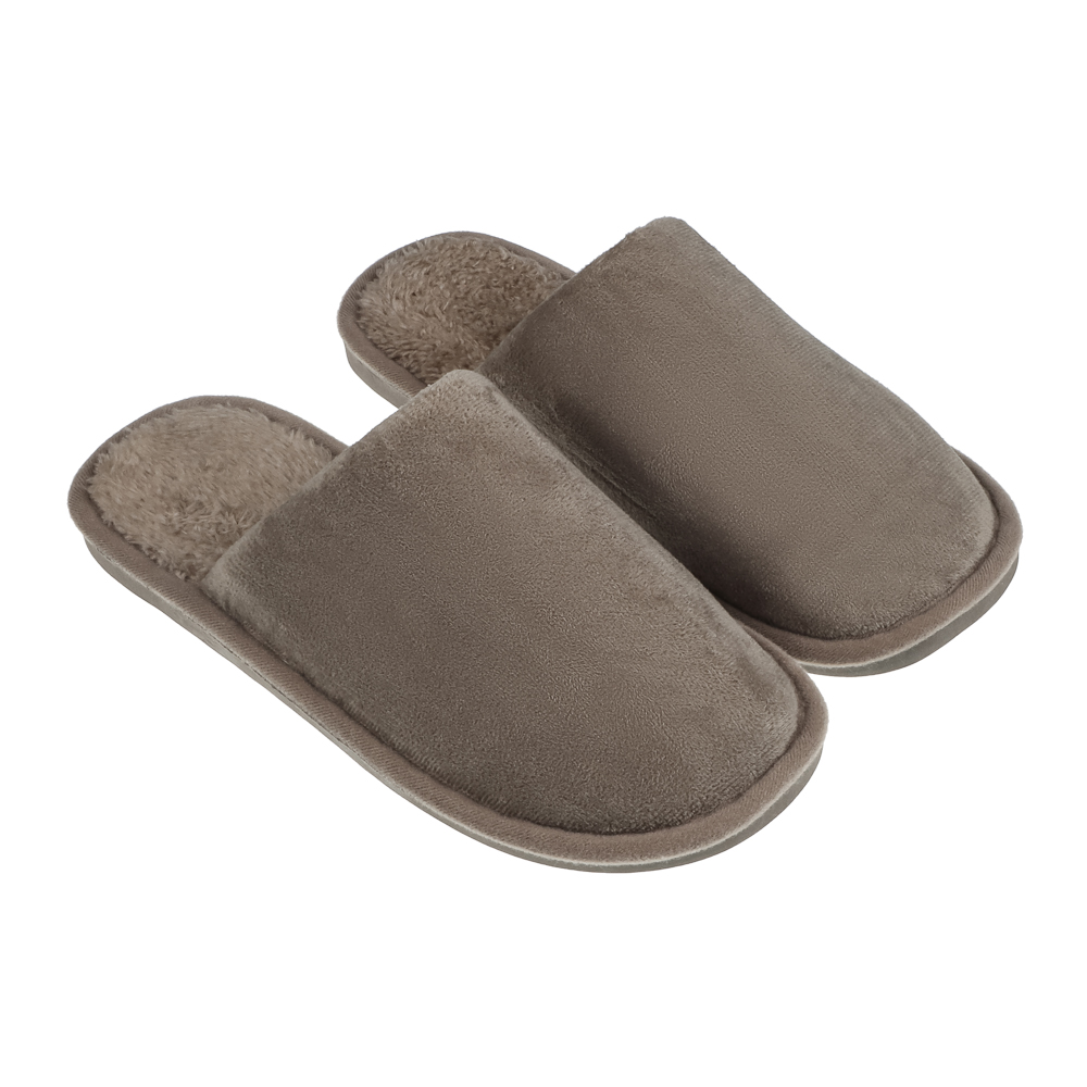 Обувь домашняя, размер 44-45, цвет коричневый, #19, арт.№ 299-294