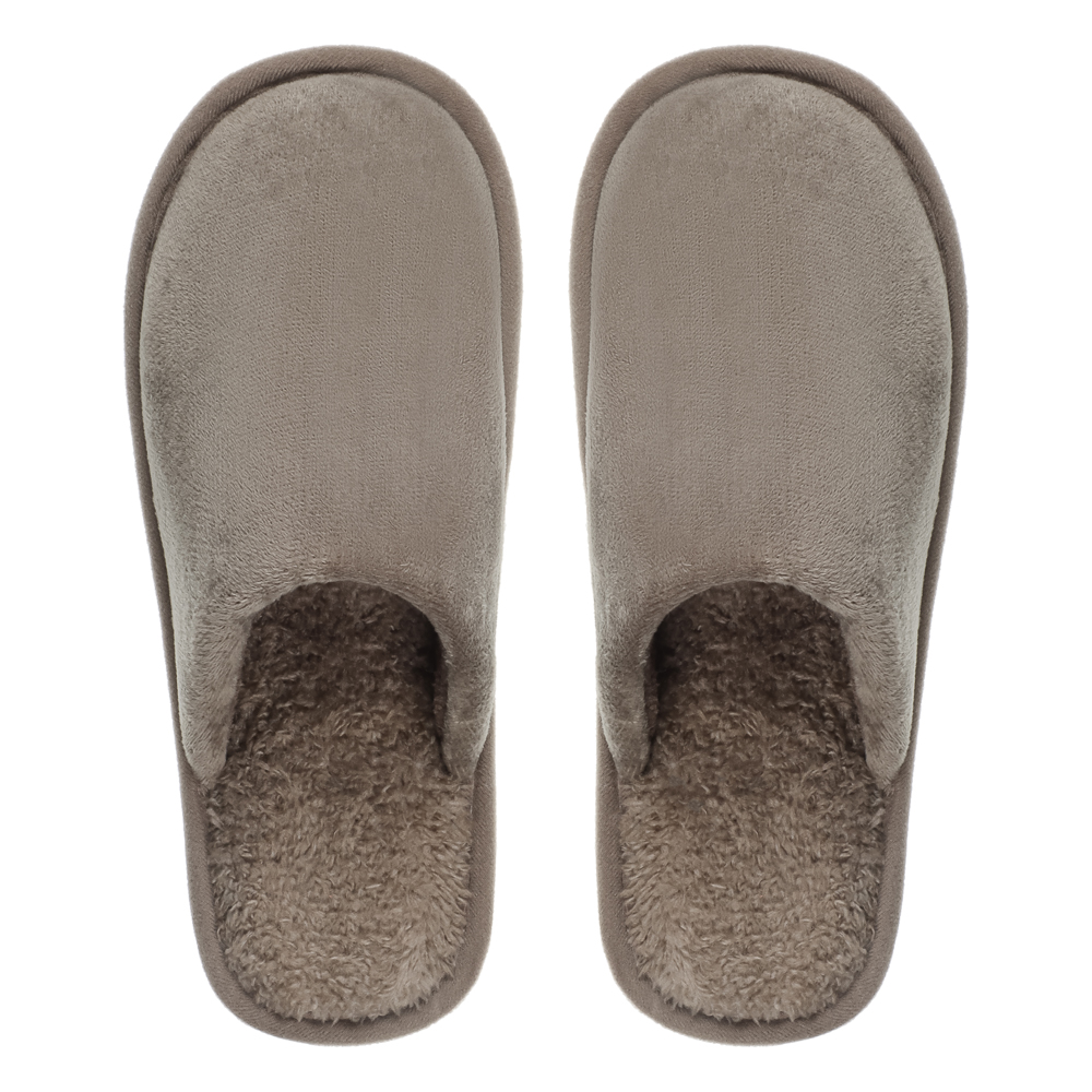 Обувь домашняя, размер 44-45, цвет коричневый, #19, арт.№ 299-294