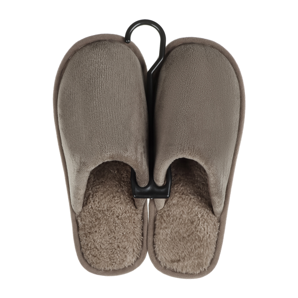 Обувь домашняя, размер 44-45, цвет коричневый, #19, арт.№ 299-294