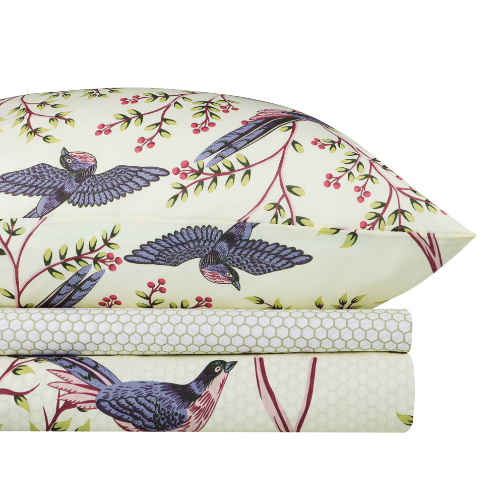 PROVANCE Birds Комплект постельного белья 1,5 (4 предмета), поплин, 100% хлопок, арт.№ 421-355