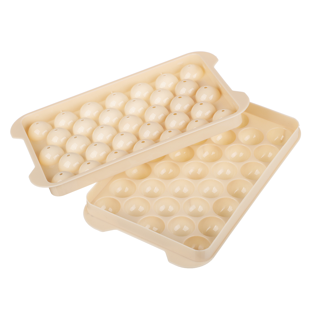 VETTA Форма для льда с контейнером 19х11,5х8см, 33 ячейки, совок, пластик, арт.№ 856-205