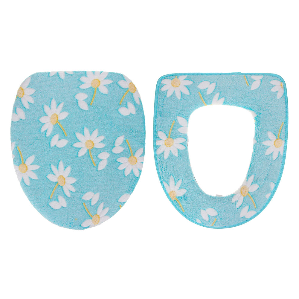 VETTA Комплект чехлов 2шт на сиденье и крышку унитаза, 44х38см, искусств.мех, ПВХ, на липучке, 2 цв, арт.№ 463-435