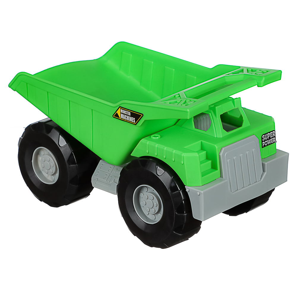 ИГРОЛЕНД Игрушка самосвал большой, пластик, 15x26x15 см, 4 дизайна, для детей 3+, арт.№ 292-464