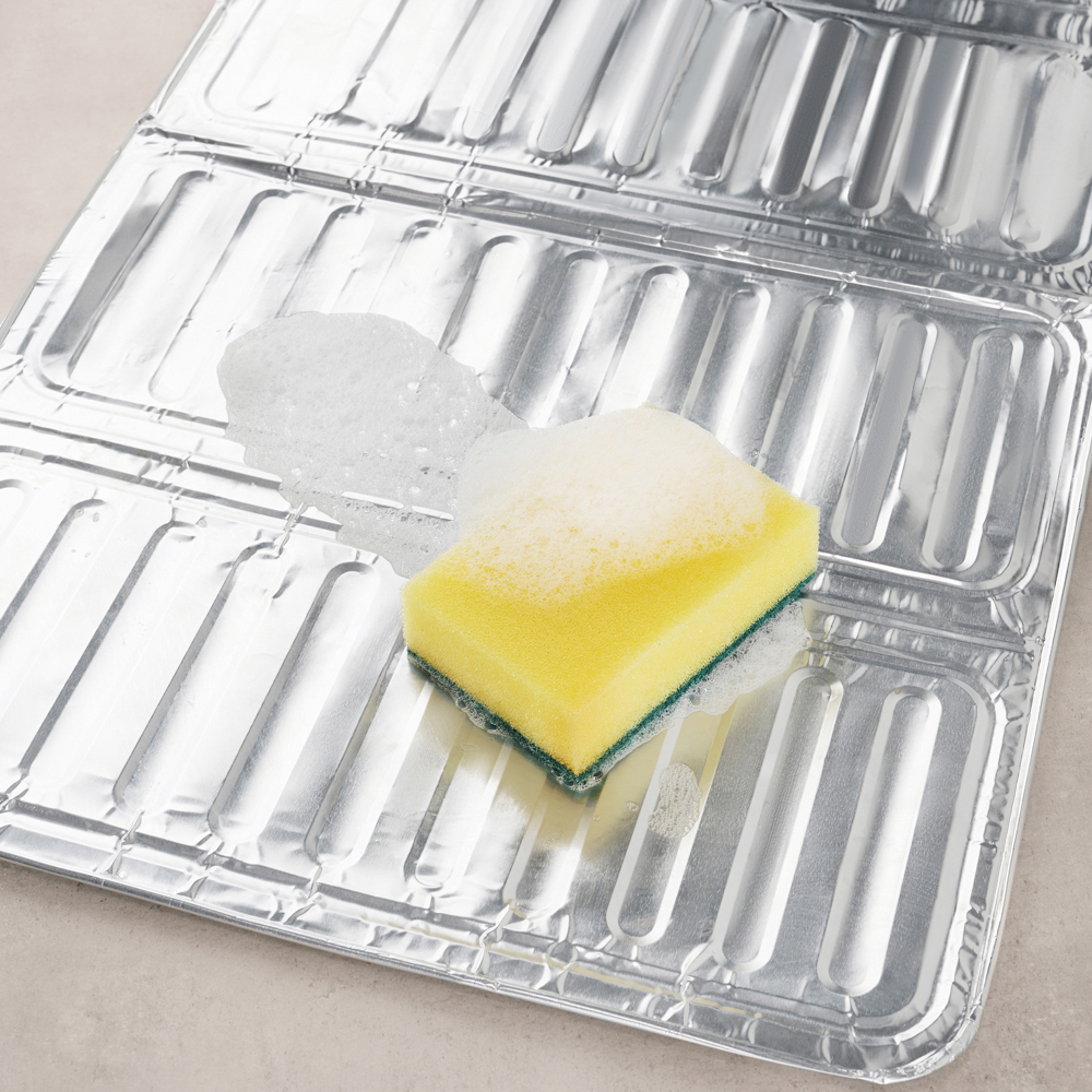 Экран защитный от брызг тм VETTA, 32,5х84см, алюминий, арт.№ 438-209