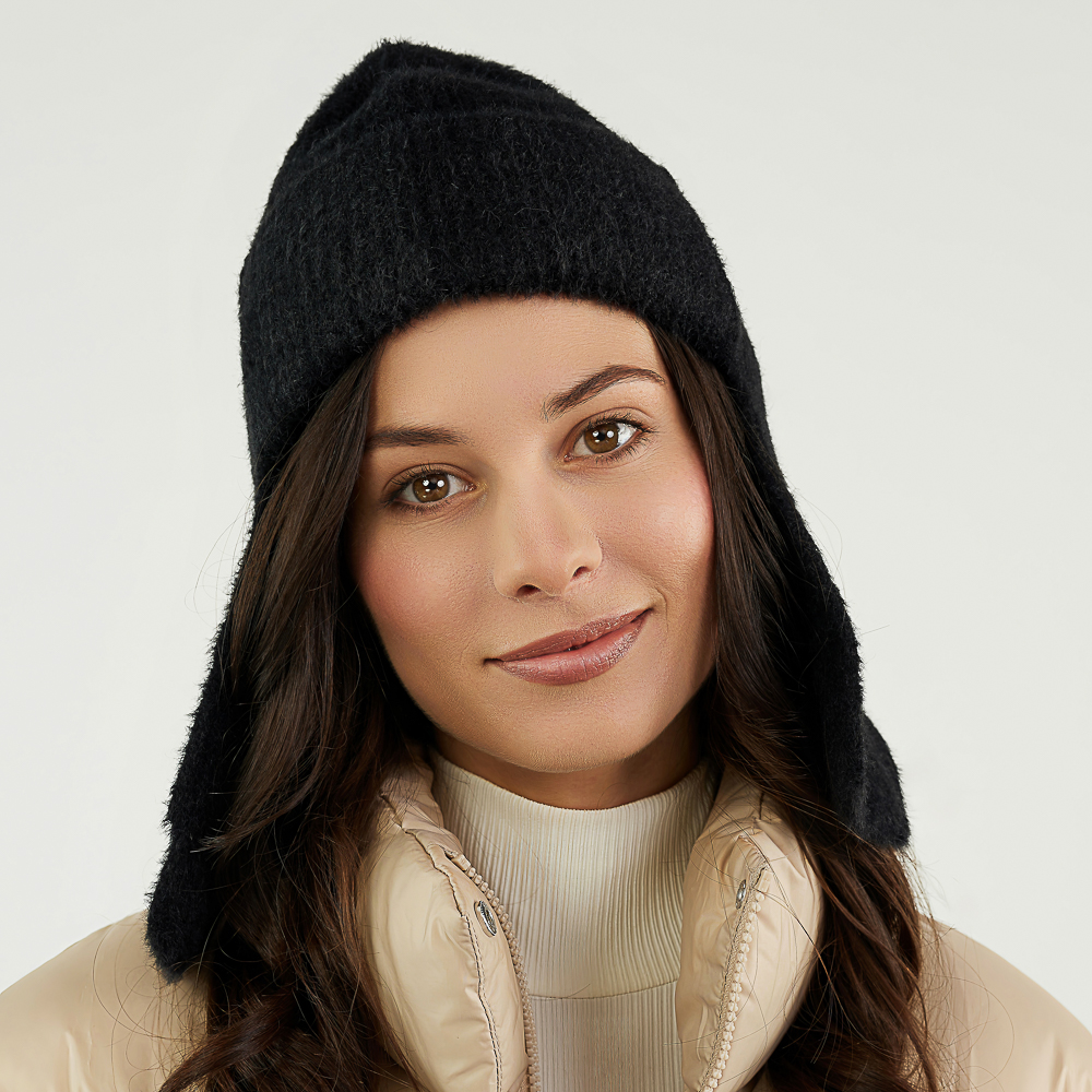 GALANTE Шапка-шлем женская вязаная однослойная, р-р 56-58, 2 цвета, СЗШ24-16, арт.№ 314-846