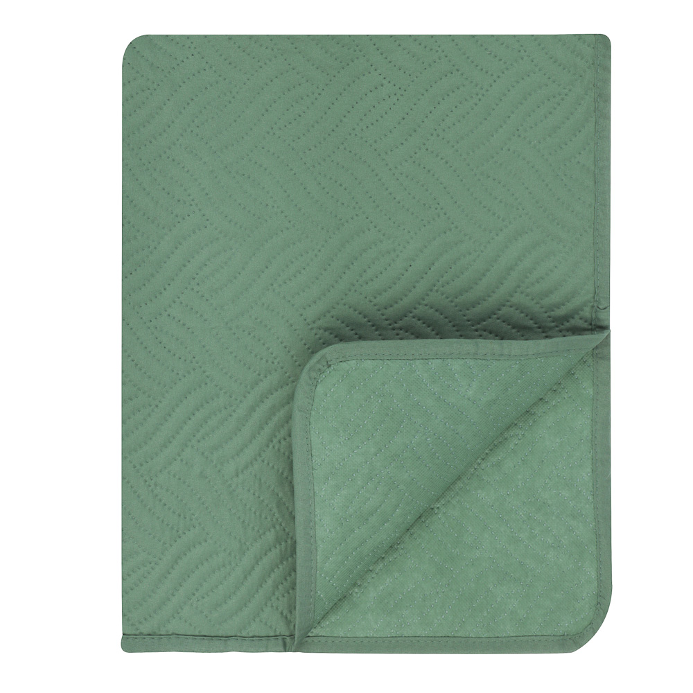 PROVANCE Покрывало стеганое 180х200см, 100% полиэстер, зеленый, арт.№ 486-174