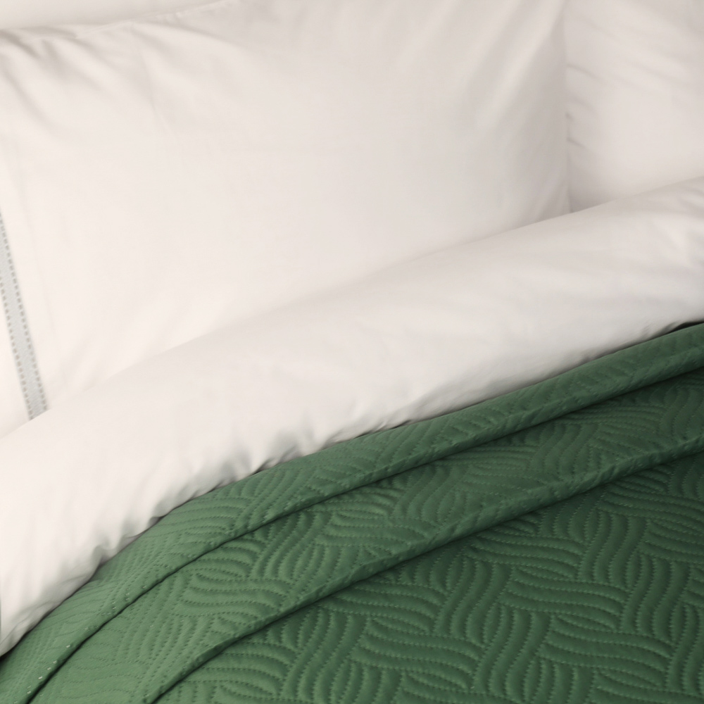 PROVANCE Покрывало стеганое 180х200см, 100% полиэстер, зеленый, арт.№ 486-174