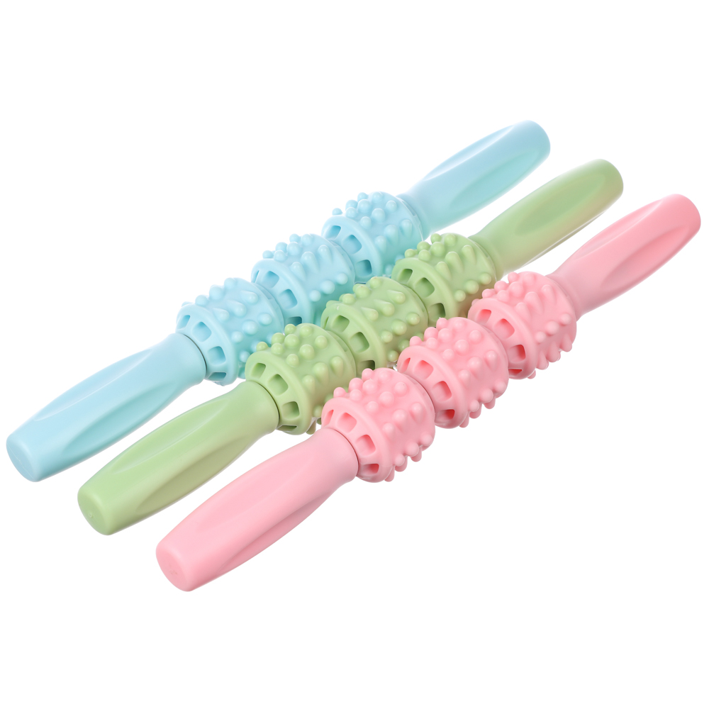 SILAPRO Массажер скалка для тела, 30х5см, PP, нерж.сталь, 3 цвета, арт.№ 192-017