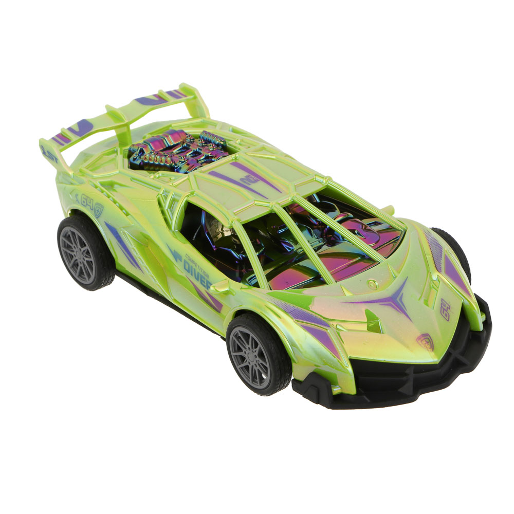 ИГРОЛЕНД Машина инерционная "Ночной дрифт", PP, 15,5х7,5х4 см, 4 дизайна, арт.№ 292-482