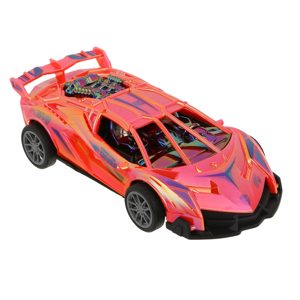 ИГРОЛЕНД Машина инерционная "Ночной дрифт", PP, 15,5х7,5х4 см, 4 дизайна, арт.№ 292-482