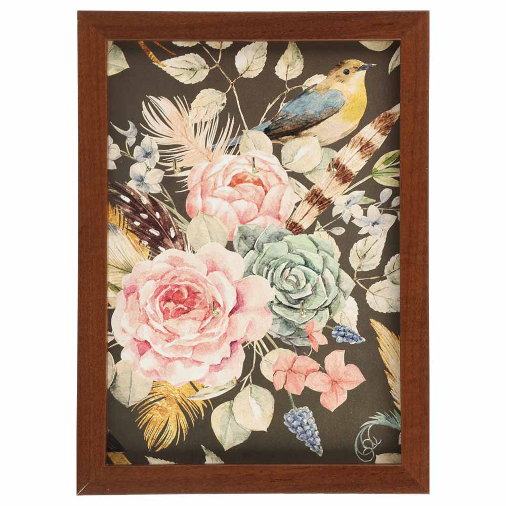 Ключница открытого типа, 5 крючков, МДФ, 33х26х1,5см, 6 дизайнов, арт.№ 510-171