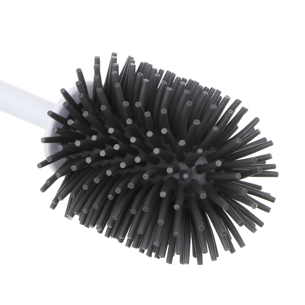 Ёрш для туалета настенный тм VETTA, силиконовый, полипропилен, d10х42см, арт.№ 463-999