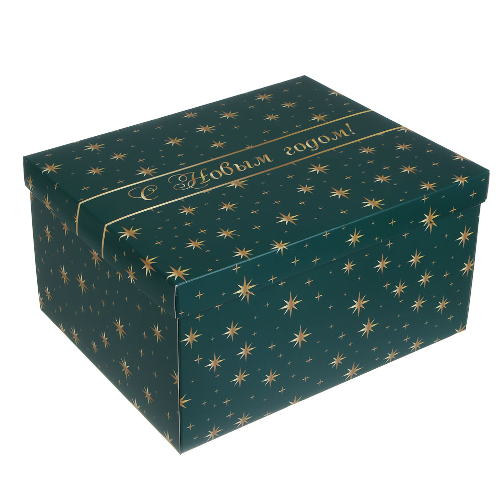 Коробка складная, 31,2x25,6x16,1 см, бумага, 5 дизайнов, арт.№ 207-231