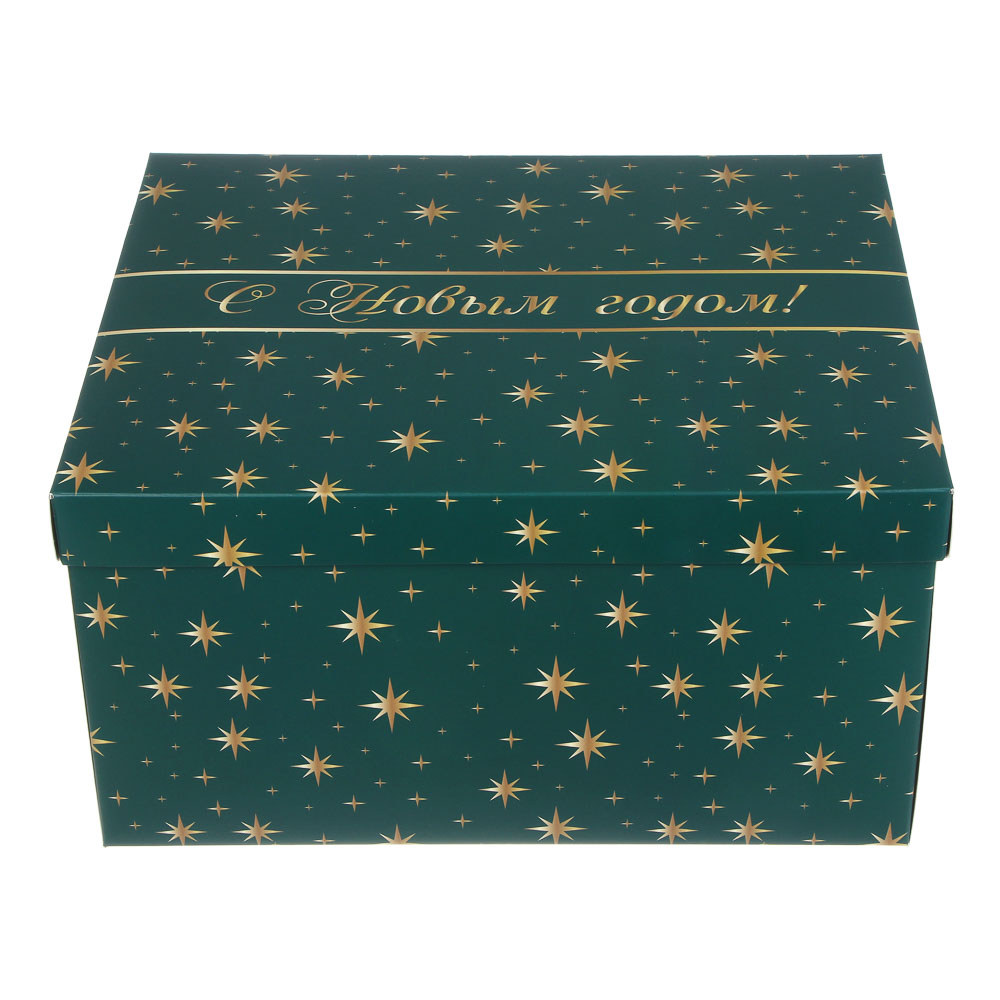 Коробка складная, 31,2x25,6x16,1 см, бумага, 5 дизайнов, арт.№ 207-231