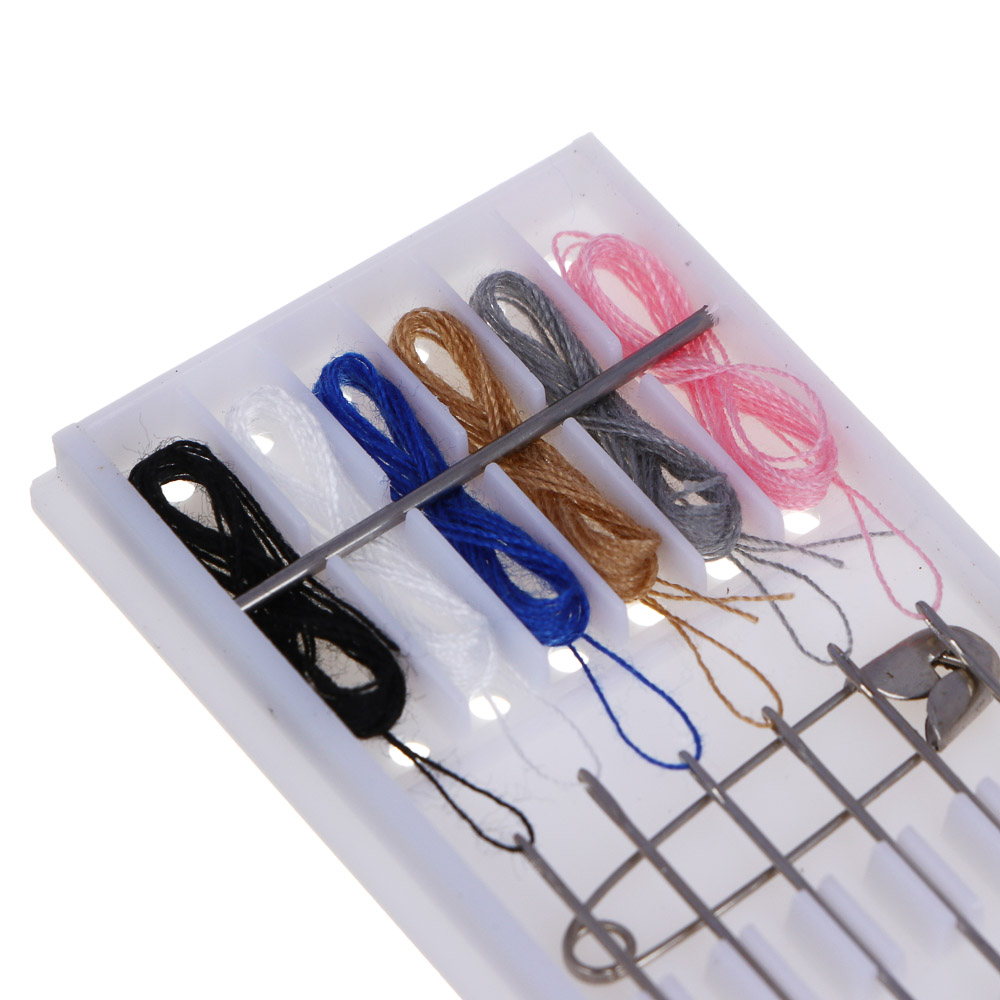 Набор швейный дорожный 15 пр., 7,5х3,5см, металл, пластик, арт.№ 308-375